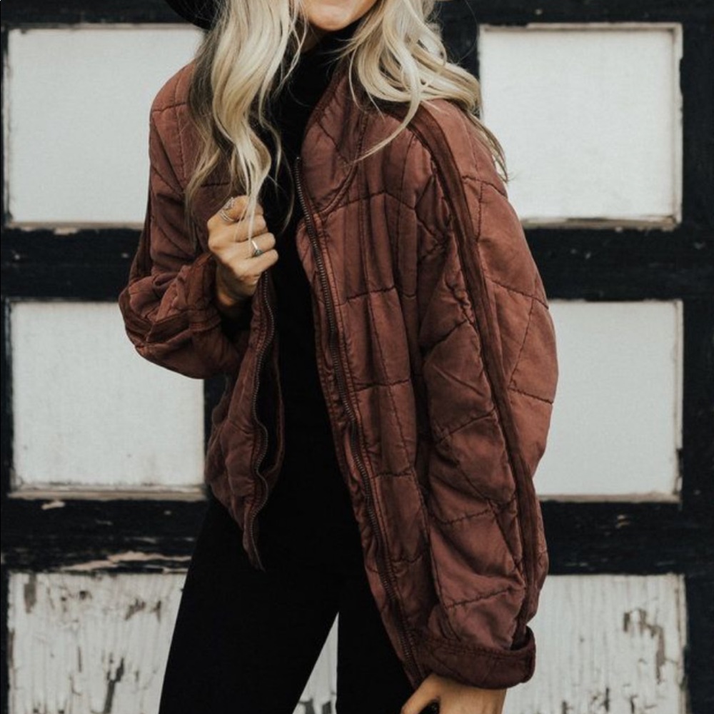 Free People “dolman quilted” Jacket